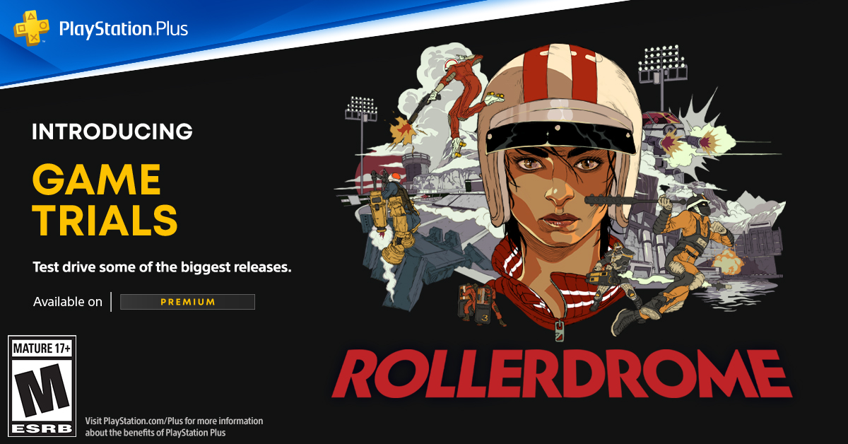 rollerdrome's tweet image. For @PlayStation Plus Premium members:

Rollerdrome will be available with PS Plus Game Trials at the game's launch.

Wishlist: store.playstation.com/en-gb/concept/…