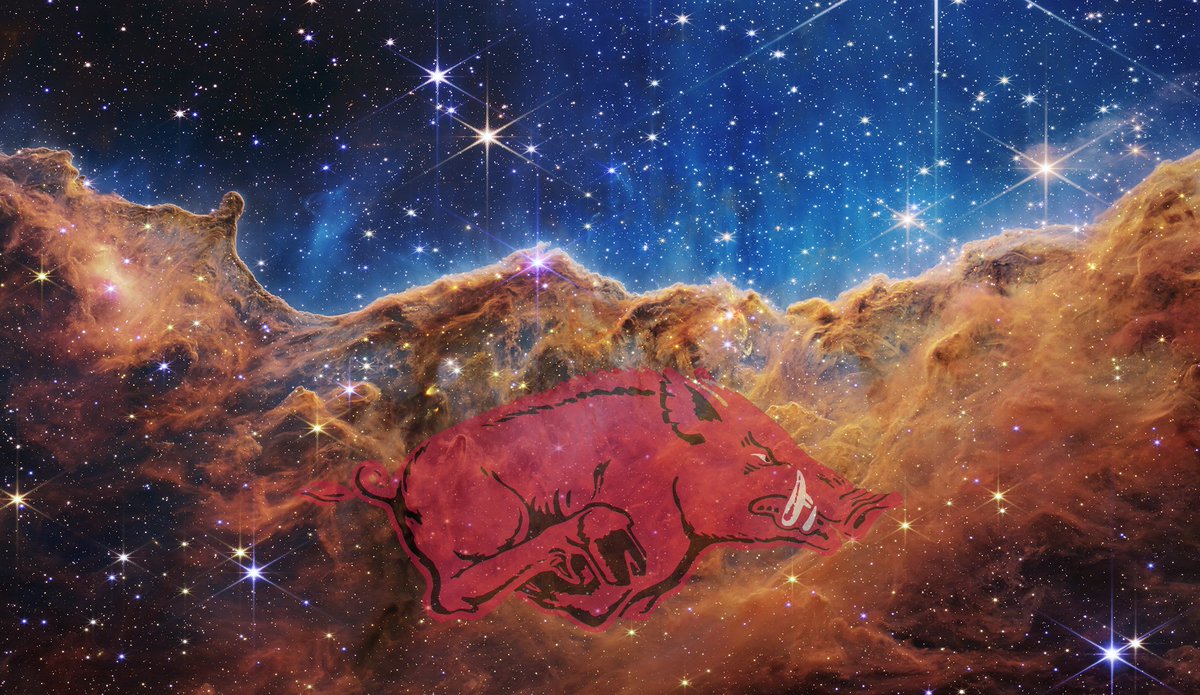 heartattackhogs's tweet photo. The new #WebbSpaceTelescope images are some of the most beautiful images I’ve ever seen! I mean look at the ‘Wild Hog Nebula WPS 2022’ and the stunning details! 😍🐗 #WPS #WebbsFirstDeepField #NASA #NASAWebb https://t.co/RvK15CSBiH