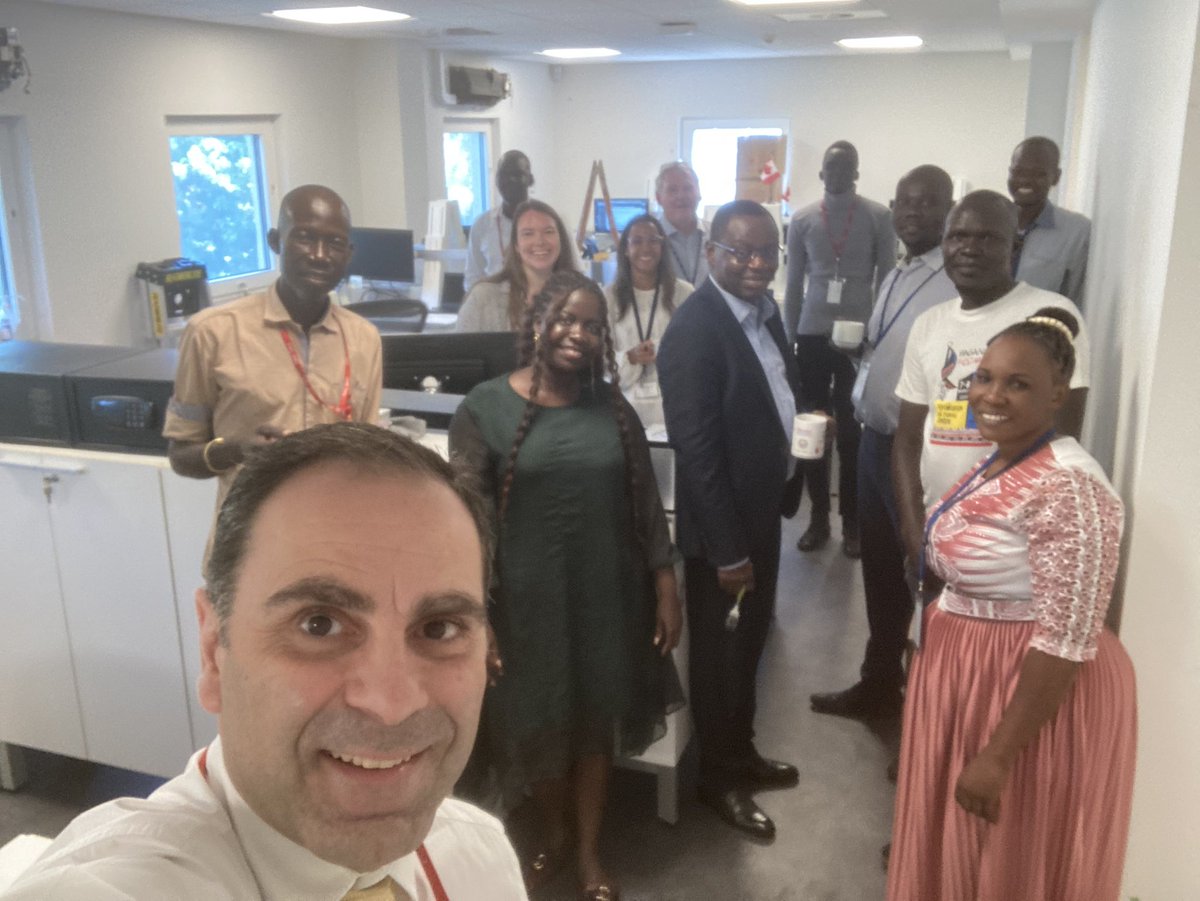 mgdifranco's tweet photo. After years of planning, we are finally moving into our new Embassy of Canada @CanSouthSudan in Juba! Plenty of smiles all around! Thanks to the great team from HQ @GAC_Corporate that has been here to help! We are planning to officially inaugurate - more to come on that! https://t.co/BU102zNQzl