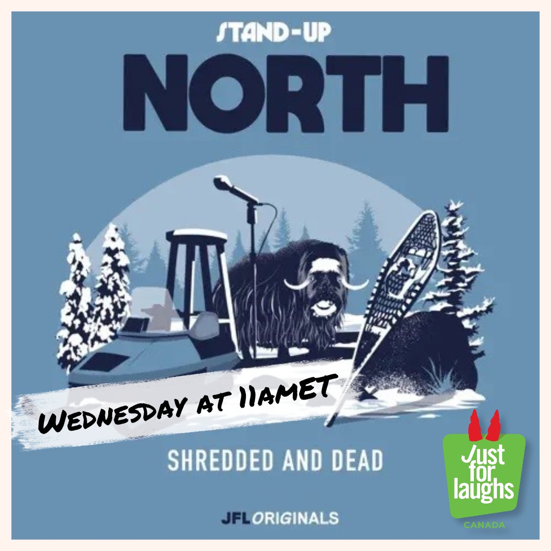 Next up for #JFL's #VirtualFestival is the #JFLOriginal album 'Stand-Up North: Shredded & Dead'! Tune in tomorrow at 11amET 'cause you won't want to miss #standup from @ReidVanier, @Georgerivard867 & more! It's all on #JFLCanada, ch. 168., on @siriusxmcanada!