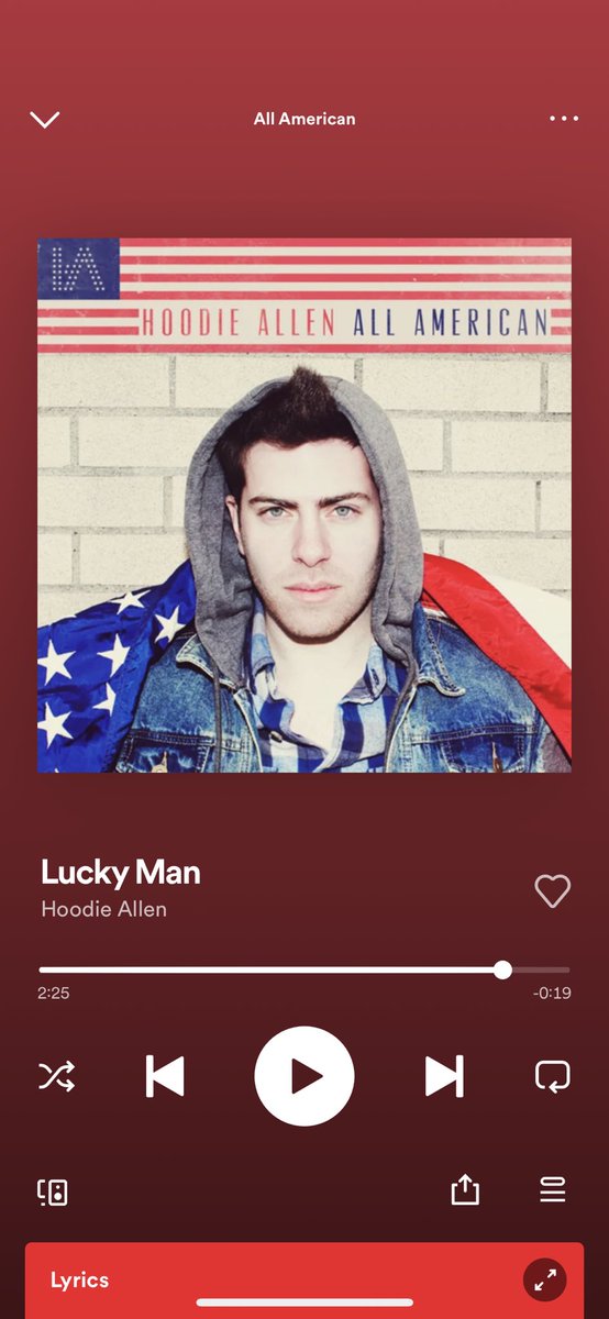 sarxhv's tweet photo. All American is always a good one 🙏🏻 @HoodieAllen https://t.co/KFnKOZzqnU