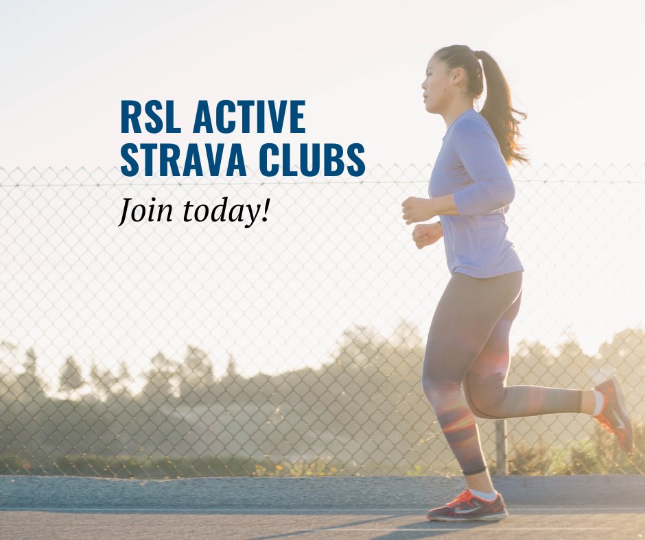 RSL_Australia's tweet photo. Are you a runner, walker, or cyclist? 
Do you track how many k's you cover each week?
Are you curious to know if you are getting faster or slower? If you answered YES to any of these questions, it's time to join the #RSLActive Strava Club community. https://t.co/RQfasPOtQv https://t.co/RtcVRoLWo8