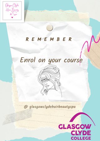 Remember to enrol on your course
