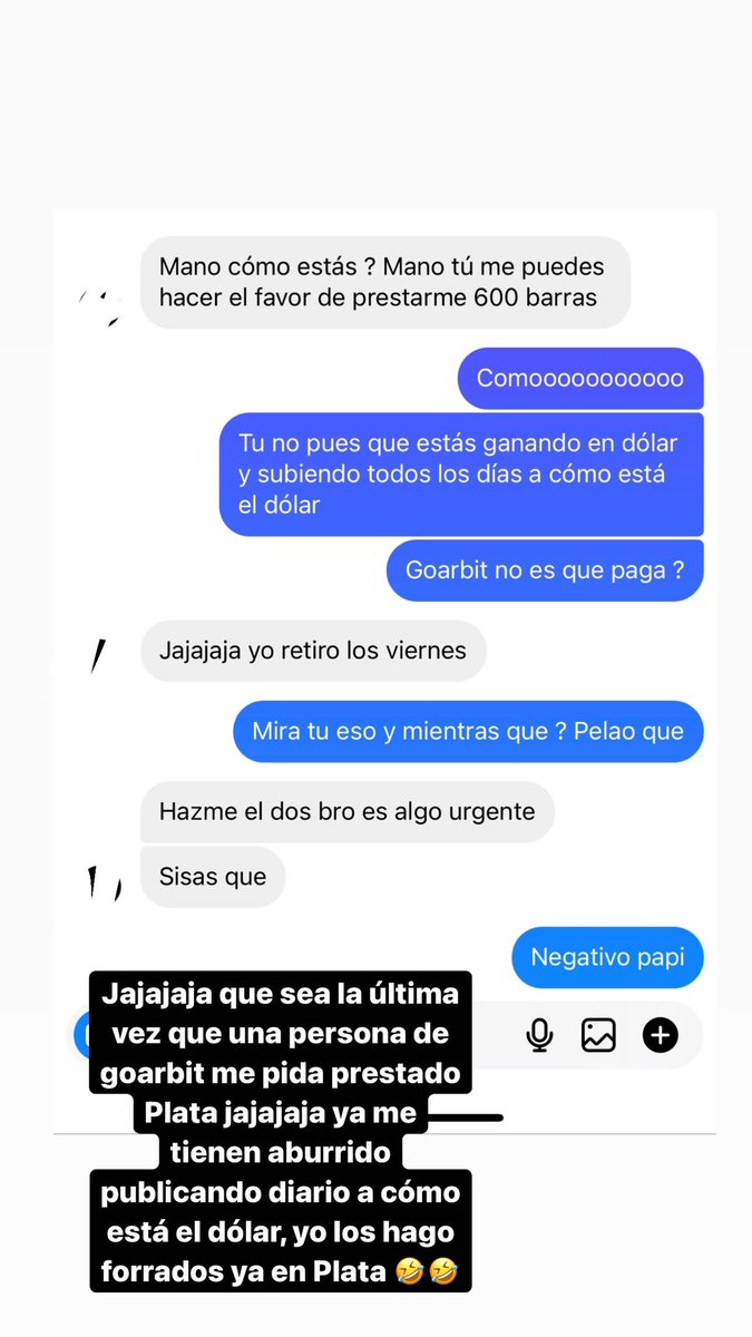 Duvan_A32's tweet photo. Jajajaja la gente si es tocada, me dejaron de seguir como 20 personas de Instagram. https://t.co/nMEmMu1Fdt