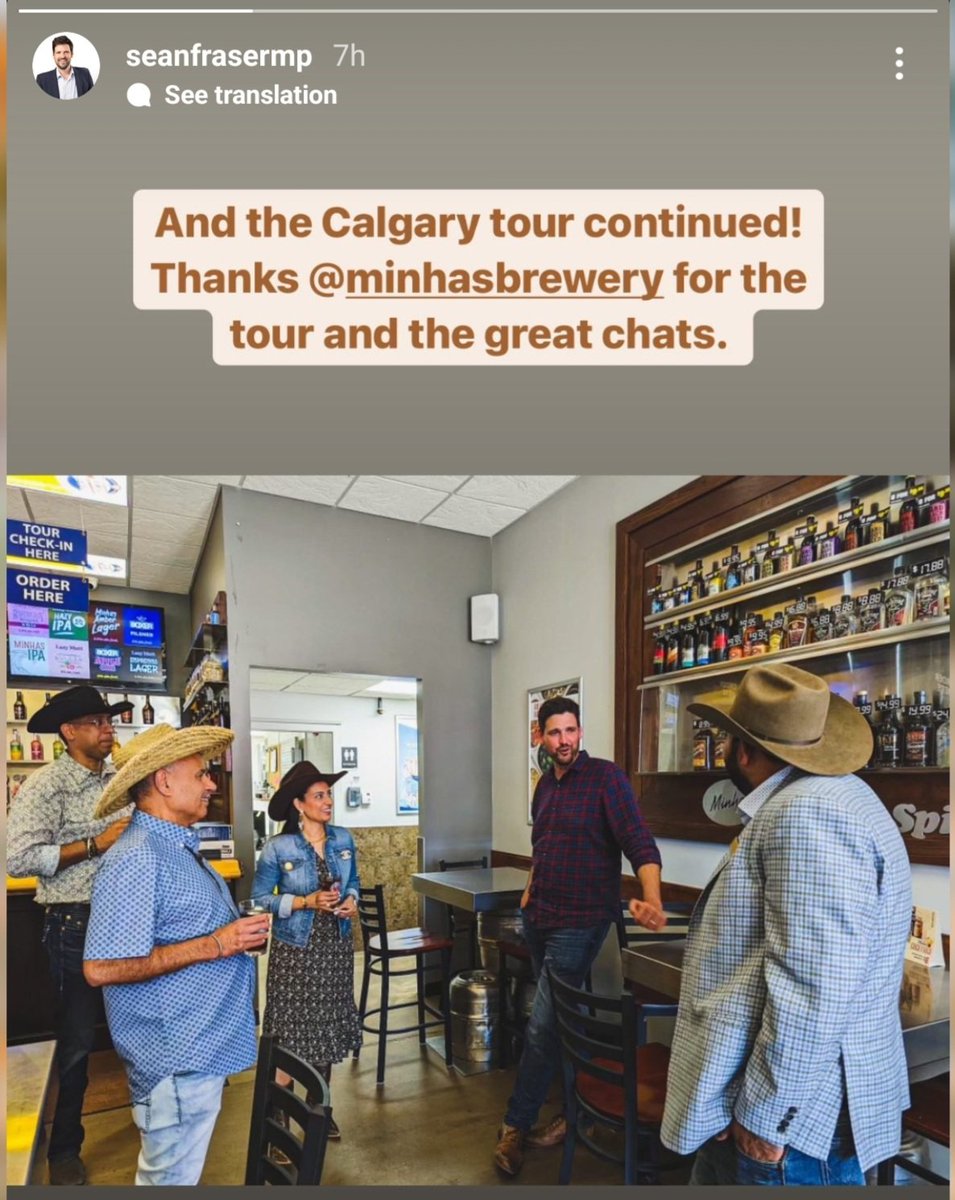 Thanks for stopping by Federal Minister of Immigration Sean Fraser . We really enjoyed our conversation, giving you a  tour of our world class brewery and a couple of cold beers 🍻 <a href="/SeanFraserMP/">Sean Fraser</a>