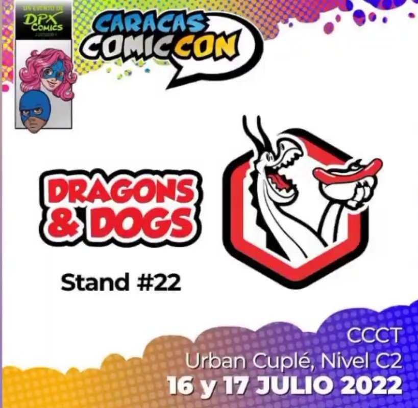DRAGONSNDOGS's tweet photo. Este fin de semana presentes en la #CaracasComicCon junto a los amigos de @CalabozoCriollo en el #CCCT #UrbanCuple Nivel C2 https://t.co/gXxDOy2CZR