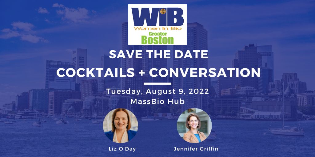 OlarisBoR's tweet photo. SAVE THE DATE! Join Olaris Founder and CEO @Lizzard0126 on Tuesday, August 9 for cocktails and conversation with @WIB_Boston and Jennifer Griffin at the @MassBio Hub in Cambridge. https://t.co/jYHVZrOSLv