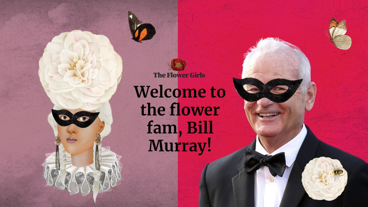 FlowerGirlsNFT's tweet photo. We're so excited to have welcomed the man, the myth &amp; the 𝐥𝐞𝐠𝐞𝐧𝐝 Bill Murray to the Flower Fam today! 🚀✨🌷

Flower Girls join other iconic collections in Bill's wallet, including @coolcatsnft @BossBeautiesNFT @worldofwomennft @veefriends @GutterCatGang &amp; more 🌺👑🌸 https://t.co/wG22jDMAnK