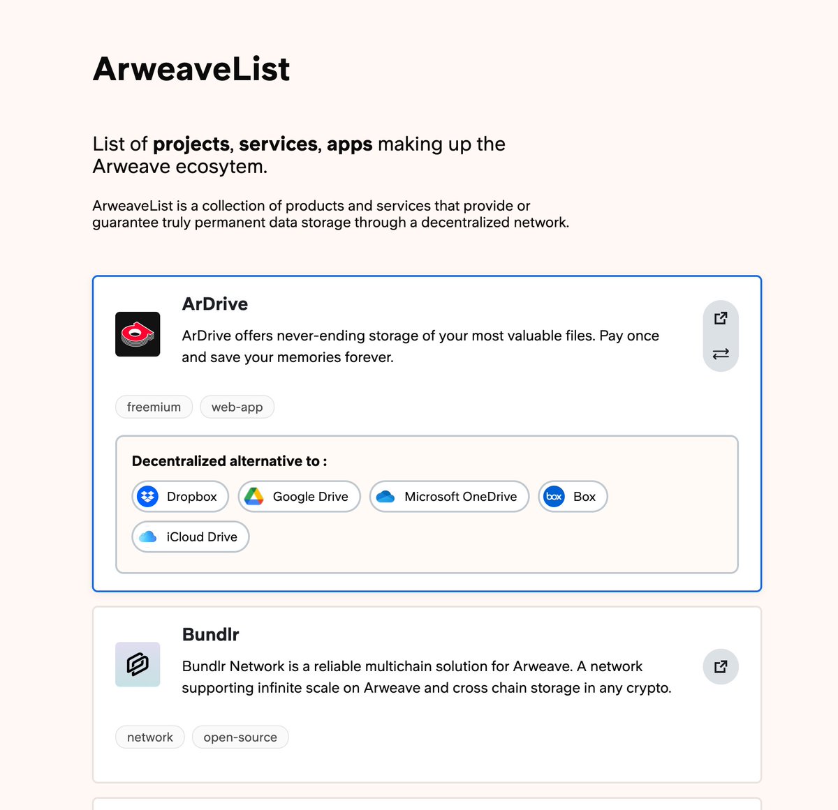 nicolasverlhiac's tweet photo. Hi 🐘 #arweave builders ! 
I'm building an interactive (and comprehensive ?🤞 ) list of all the projects, services and applications that make up the Arweave ecosystem.

Feel free to reply to this tweet with the project you would like to see listed 👀 
Thank you ! https://t.co/NTp3jZrr6A