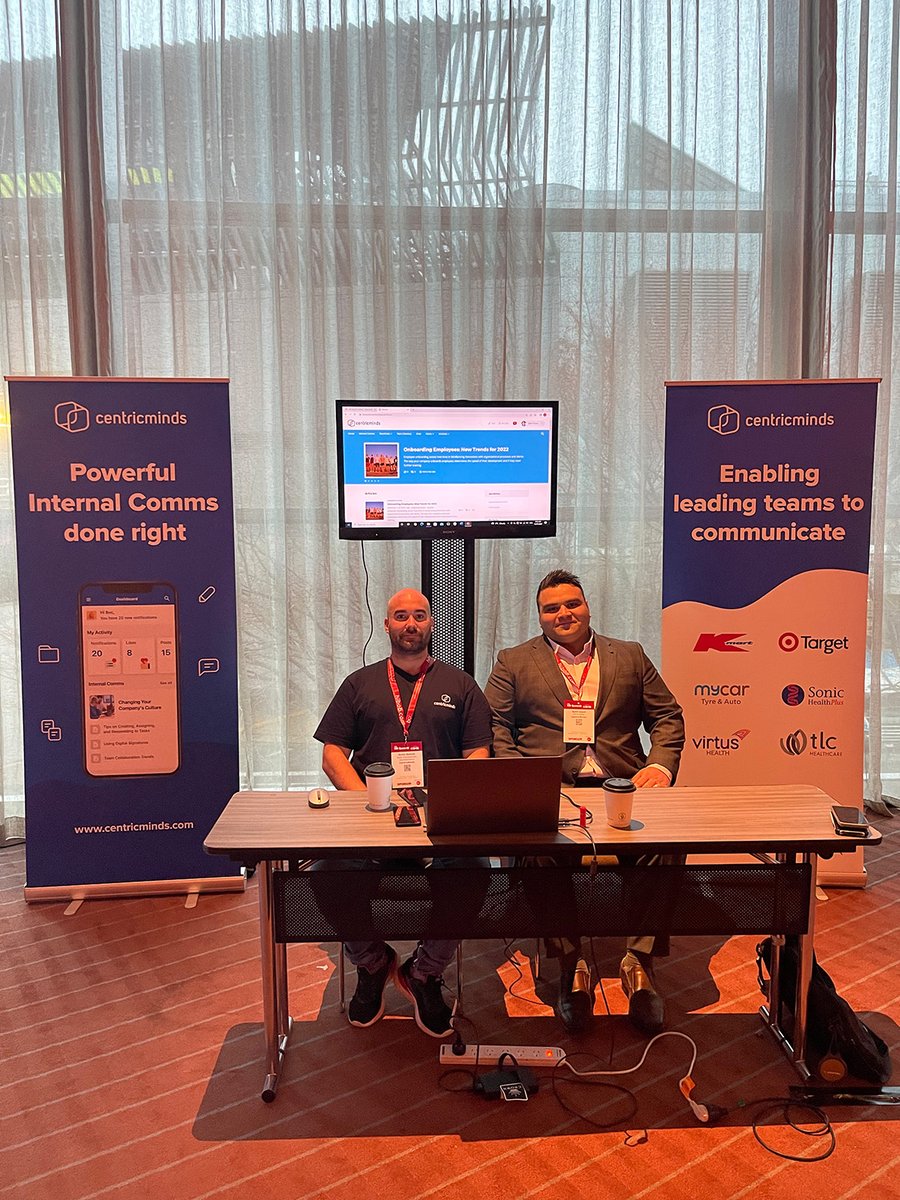 CentricMinds's tweet photo. Great to be back meeting people IRL! The #HRSummitAU at Crown #Melbourne this week brings together HR leaders to learn about hybrid #work practices, retaining talent and building the workforce of the future. https://t.co/LMfR91dgoi