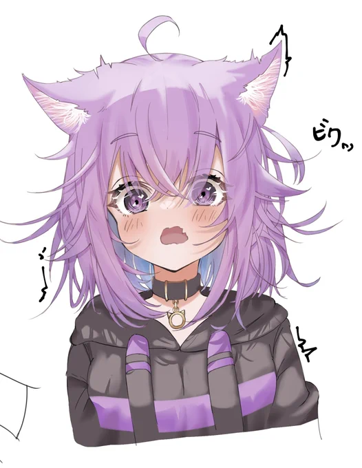 #100日チャレンジ   #絵かゆ 毎日お絵描き79日目 おかゆしっぽを触られたおかゆwip1枚目があと少しで終わりそうです!! 
