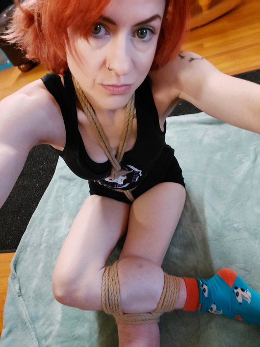 The sock!🐾   I'm missing my puppy. https://t.co/990XmX0mXV<a href="/tag/bondage"class="tags"><span>#bondage</span></a><a href="/tag/flexible"class="tags"><span>#flexible</span></a><a href="/tag/rope"class="tags"><span>#rope</span></a><a href="/tag/backtobusiness"class="tags"><span>#backtobusiness</span></a><a href="/tag/suspension"class="tags"><span>#suspension</span></a>