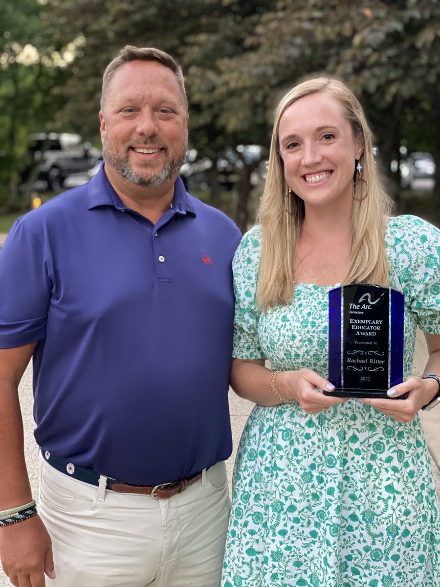 macularstar's tweet photo. Teared up as we celebrated &amp; honored Rachel Ritter when she won #exemplary educator award from whole state of TN. 

Why tears? She leads &amp; teaches with #passion &amp; #purpose. My son achieves b/c of her #talent #heart #believing. Thanks @JGHornets @DrAndyDavis for supporting her! https://t.co/wlJ7RGtAPX