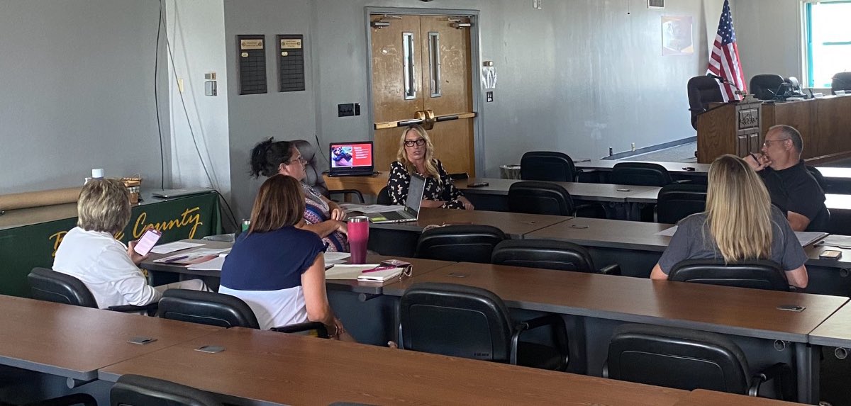 Our team began a weeklong roadshow in Brooke County today for a kickoff training welcoming Brooke County Schools to the WVFEC project. #familyengagement