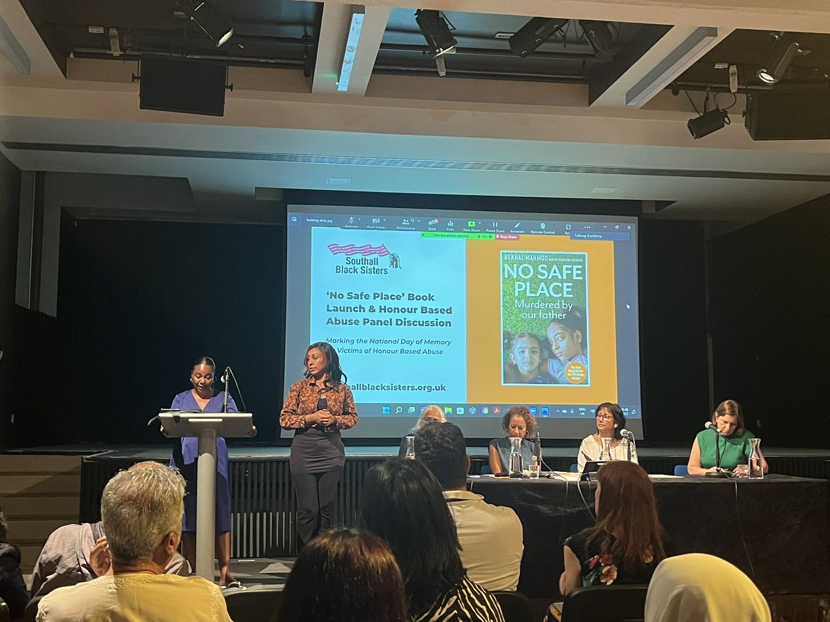 sunaparlak's tweet photo. @SELMATAHA8 is talking at #nosafespace @SBSisters book launch @amnestylondon @AwrcOfficial #mybodymychoice #VAWG #stopfemicide https://t.co/Ikr42hfTp9