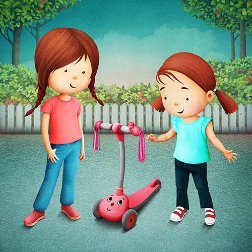 readmioapp's tweet photo. 🛴The new pink scooter is the best gift Becky could have wished for, but as the time goes by, she uses it less and less. With the help of her mom, Becky learns an important lesson: things we don’t use anymore can become useful once again. 
Enjoy the story! https://t.co/8pyfxG9OmS https://t.co/kZBVONer85