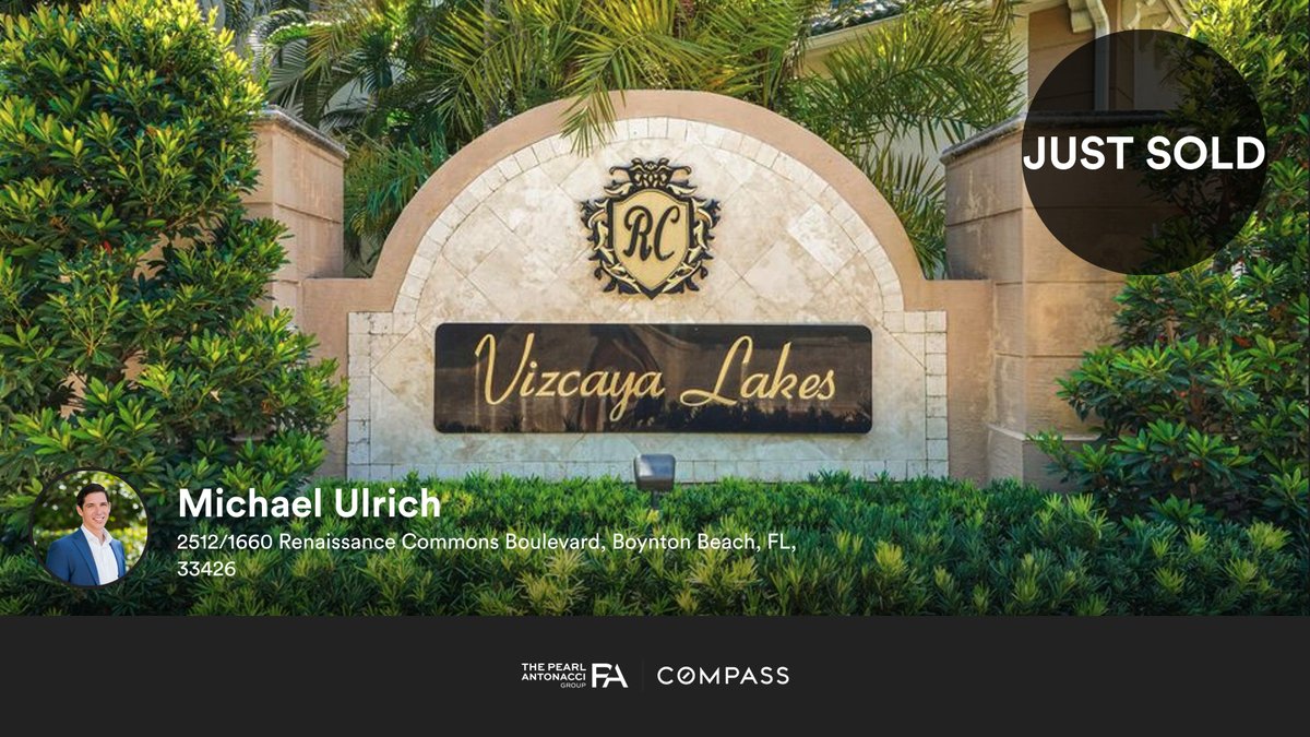 brianpearl's tweet photo. 1 🛌 1 🛀 1 🚘
📍 2512/1660 Renaissance Commons Boulevard, Boynton Beach, Palm Beach County, FL, 33426

Our team's latest sale on RateMyAgent
https://t.co/HWF2kNQzC4 https://t.co/E4aCscI0Lc