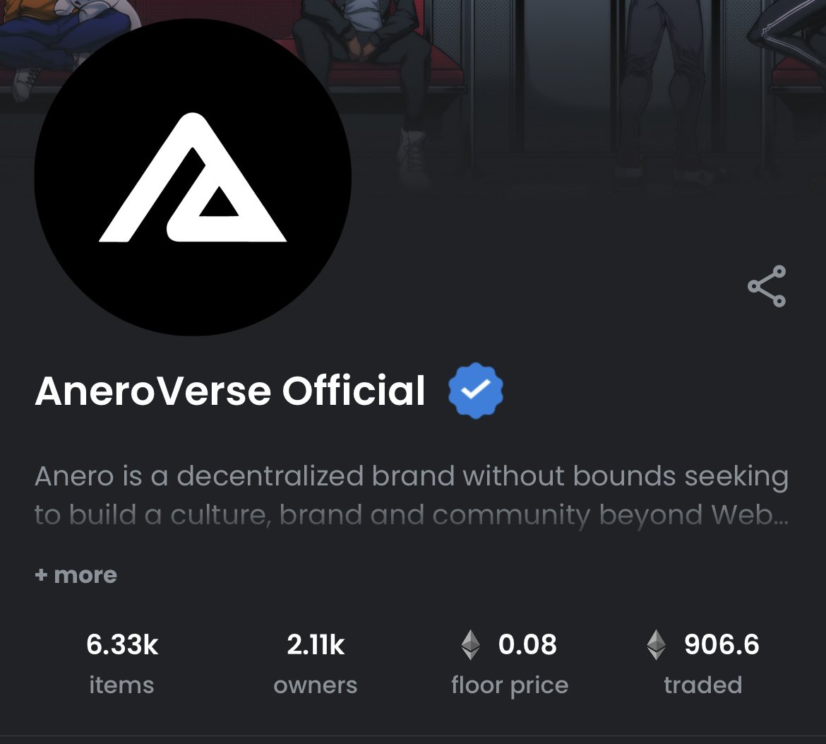 AneroVerse's tweet image. Riders - we are proud to announce that we are officially verified on OpenSea! 🥳