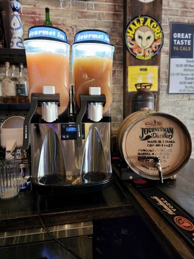 Take a look at our Orange Dreamsickle and Bourbon &amp; Coke Slushee, along with our barrel aged old fashioned! Come by today &amp; have a taste! 🍊🥃 #FrozenDrinks #SummerDrinks