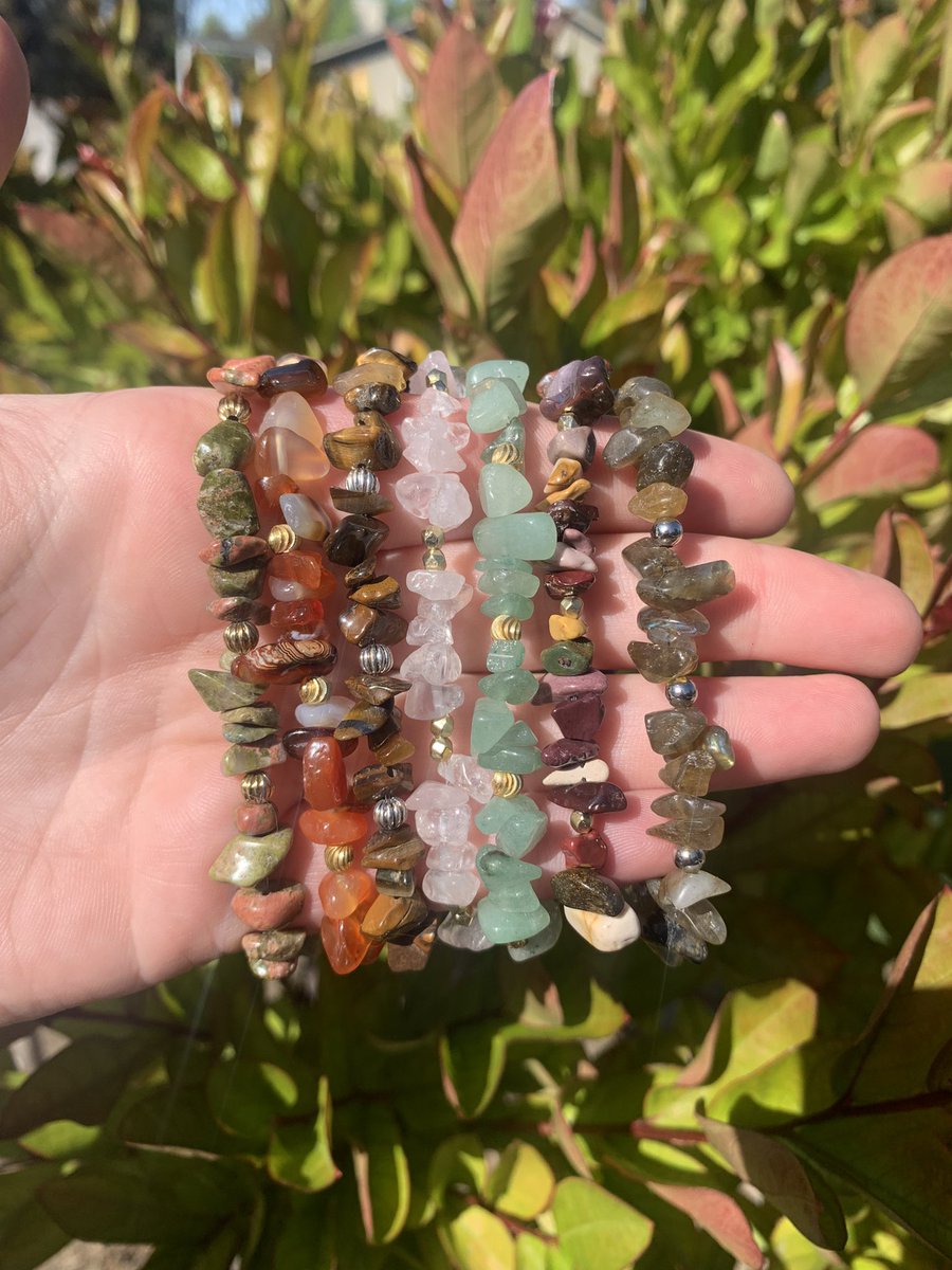 casswraps's tweet photo. tons of bracelets available on my site 😊 these are the perfect way to style up and keep crystals on you💛 https://t.co/KHvqTg1N9S https://t.co/TCt8GJwsiX