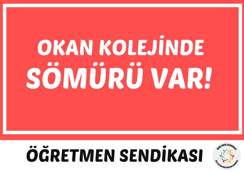 1-Okan Koleji Ataşehir Kampüsü, öğretmenlerinin yaz maaşlarını, sözleşme haklarını gasp etti; tazminatlar eksik hesaplandı ve eksik yatırıldı.  Okan Koleji öğretmenleri haklarını istiyor. #OkandaSömürüVar <a href="/okankoleji/">Okan Koleji</a> <a href="/bekir_okan/">Bekir Okan</a> <a href="/isilgulen/">isilokangulen</a> <a href="/tcmeb/">Millî Eğitim Bakanlığı</a> <a href="/tcookgm/">Özel Öğretim Kurumları Genel Müdürlüğü</a> <a href="/istanbulilmem/">İstanbul İl Millî Eğitim Müdürlüğü</a> ++