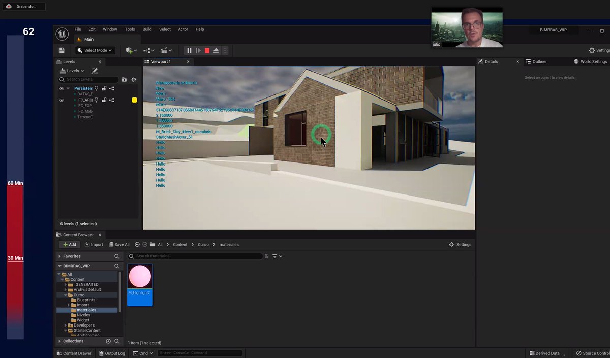 BiMrras's tweet photo. Toma, toma, toma!! Más allá de la visualización de modelos IFC con UE5 y el pedazo de curso que nos está dando Julio Faustino!!
Visualizamos modelos y visualizamos datos. No hay límites para los BIMrras INSIDERS! https://t.co/hEE2udwXdl