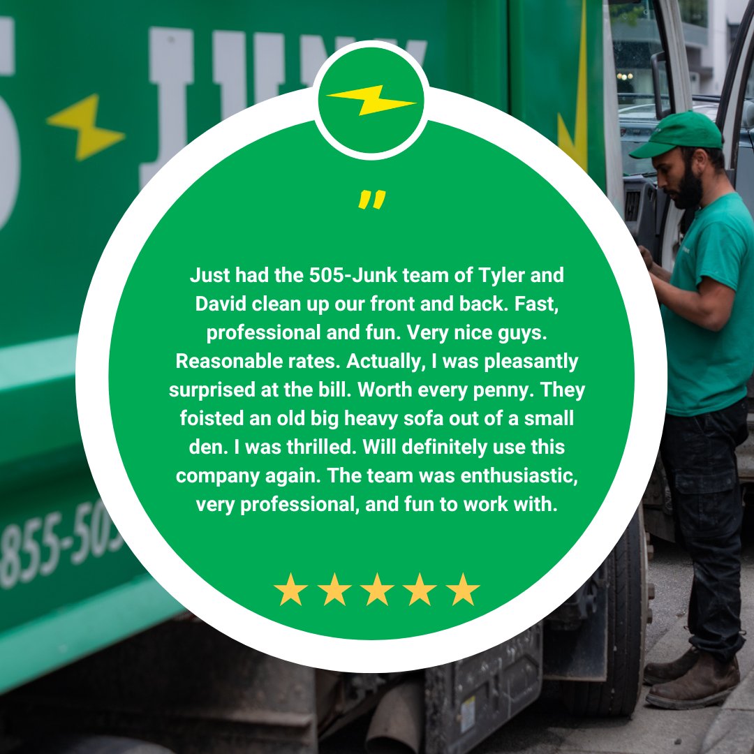 505Junk's tweet photo. ⚡Testimonial Tuesday⚡

We have had so much great feedback over the past few weeks that we couldn’t pick just one testimonial to share with you. So here’s three! 

#junkremovaldoneright #505junk #vancouverjunkremoval #richmondjunkremoval #deltajunkremoval #its505somewhere https://t.co/C7wfwQ7qh7
