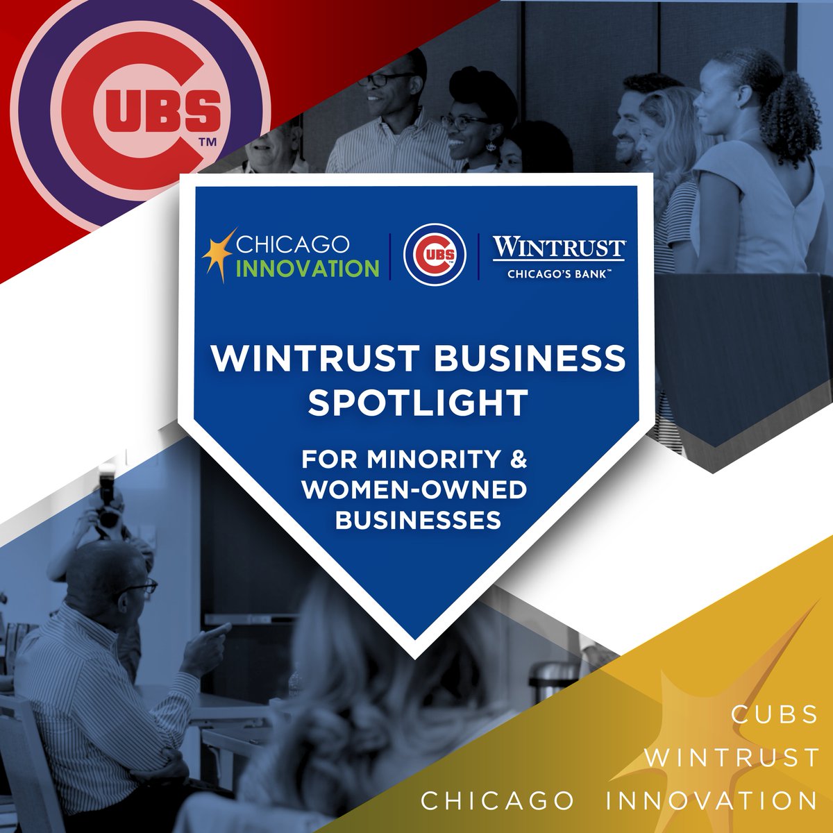 Only 5 days left to apply for <a href="/Wintrust/">Wintrust</a> Business Spotlight pitch competition for female &amp; minority-owned businesses! Apply for your chance to showcase your company to local business leaders &amp; investors, &amp; throw out the first pitch <a href="/Cubs/">Chicago Cubs</a> game! 
Apply here: bit.ly/3Ix1LiU