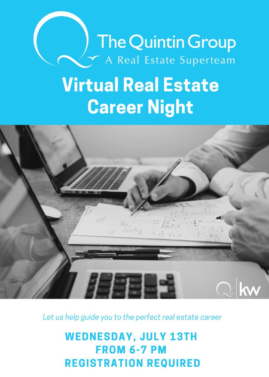 JeffQuintin's tweet photo. Reserve Your Seat NOW!
Thinking about a career change? Want to become a Real Estate Agent?
Here's your chance to see what it's all about!
👉👉https://t.co/0btgf1qwgD

#careernight #virtualcareernight #realestateadvice #realestateexpert #realestateagent #realestatestyle https://t.co/NvPqGOztcO