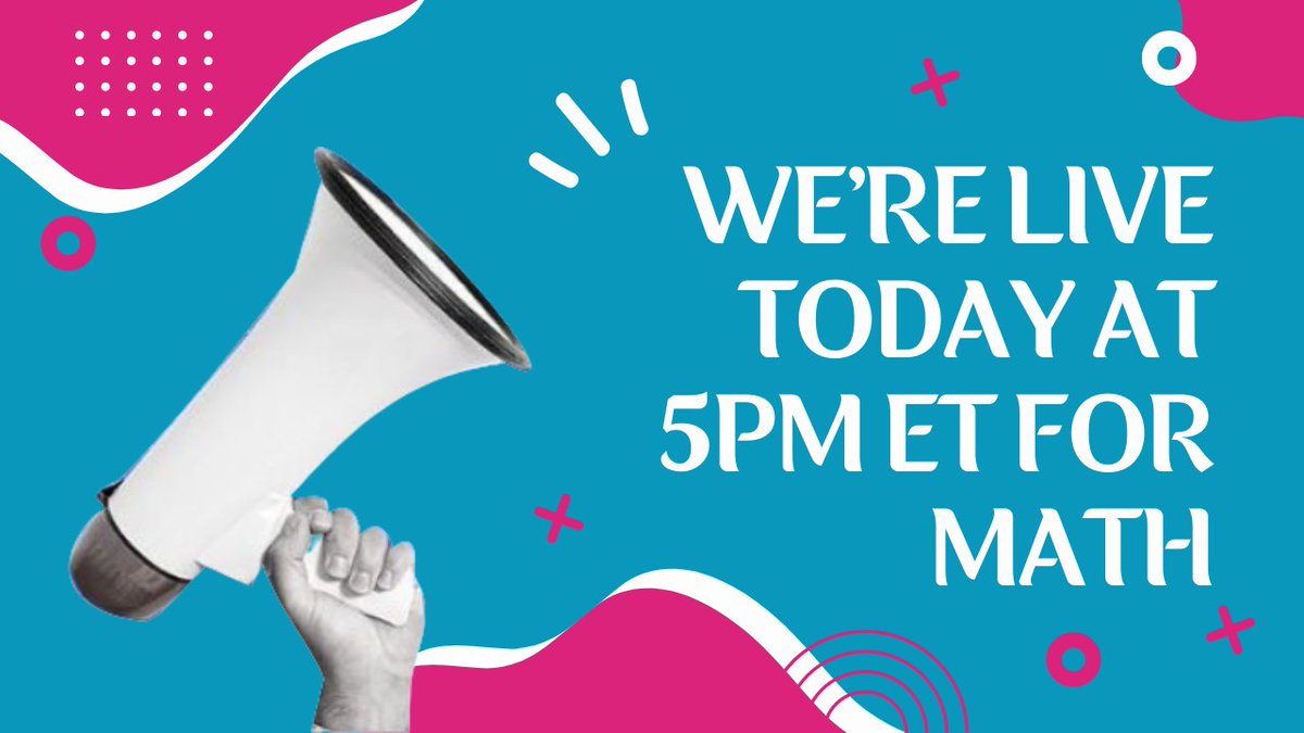 Join Jeremy today at 5pm ET for another amazing Math session! Just follow this link facebook.com/KathleenJasper…
Catch us live every Tuesday at 5:00 pm ET on FaceBook and YouTube. Remember, you can always catch the replay at anytime on our FaceBook page or Youtube channel