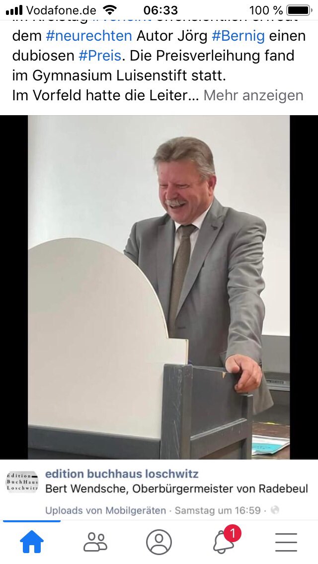 AntifazelleA's tweet photo. #Radebeul hat gewählt. Die Wahl war demokratisch, ohne Zweifel. OB #Wendsche ist älter und neuer Ob. Mit knapp 75% (knapp 10000 Stimmen) Jedoch kaum sind ein paar Tage vergangen zeigt er die Richtung die fahren wird. Die Causa #Bernig ist auch jetzt noch nicht zu Ende.
1x https://t.co/CnART0U8O1