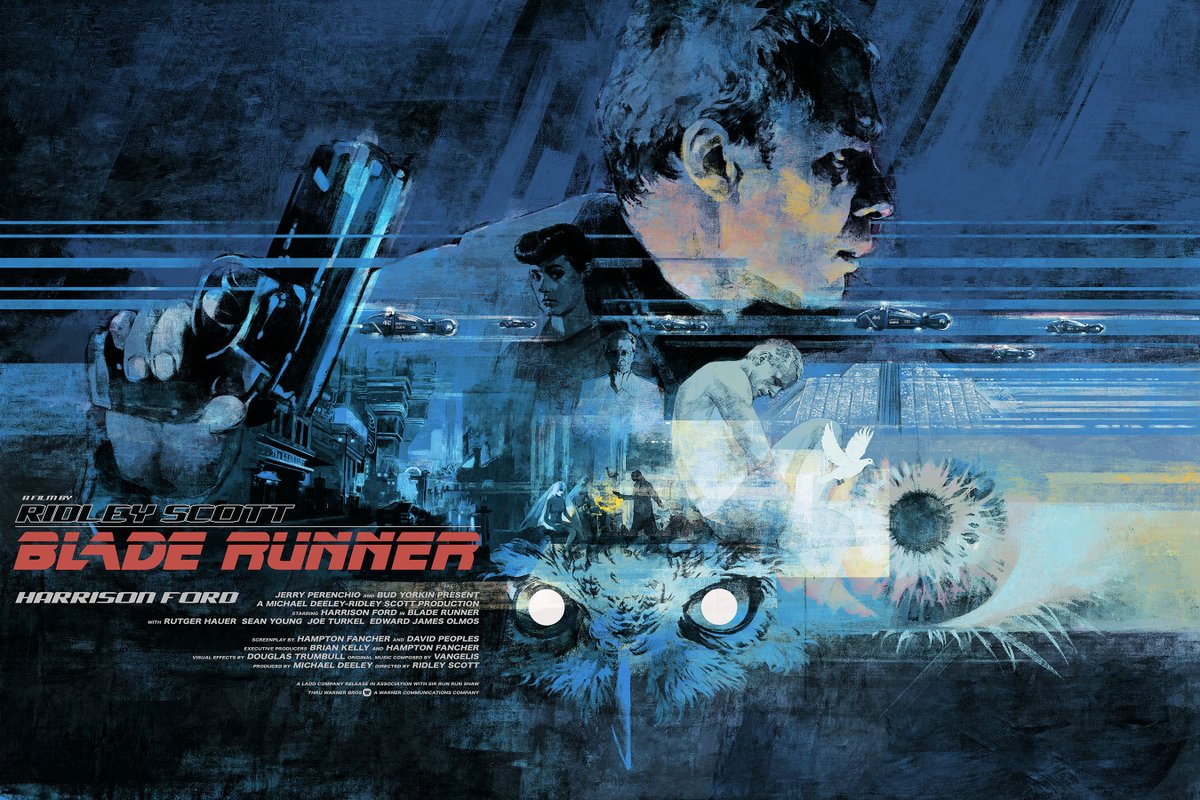 hanswoody_'s tweet photo. My new screen printed poster inspired by Ridley Scott's masterpiece Blade Runner, Hope you like it!
Available now via the link below. 👇🏽  @UniquelyGeekly https://t.co/NpkPNYrAyV https://t.co/malZ1qLH31