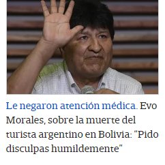 FerIglesias's tweet photo. No queremos disculpas, @evoespueblo Queremos que el gobierno boliviano pague la atención médica de sus ciudadanos en Argentina, como corresponde.
Una cosa es el derecho humano a la atención médica, otra cosa es el derecho de los gobernantes a hacerse los boludos. https://t.co/7yvemdjZcT