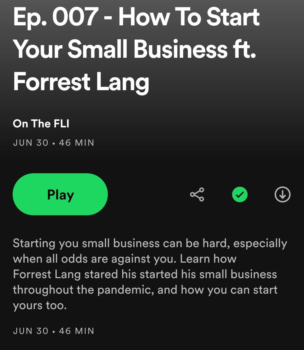 ForrestLang78's tweet photo. I had a great time joining my friends at The Financial Literacy Institute to share my story of financial literacy, starting a business during a pandemic, and life experiences. Take a listen on Spotify! 

#OnTheFli #PodcastGuest #SmallBusiness #FinancialLiteracy https://t.co/CkzFLY3Gat
