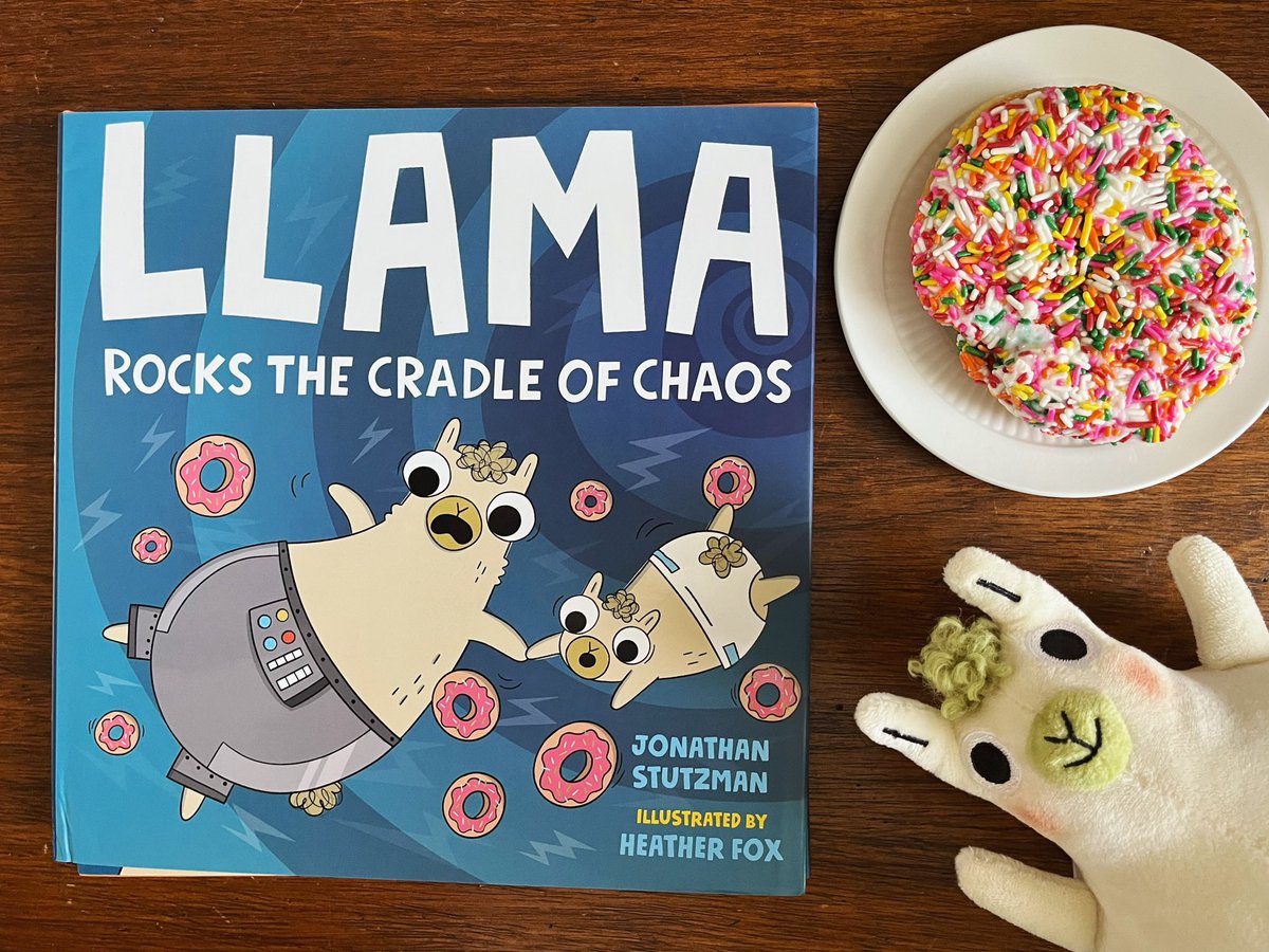 LLAMA ROCKS THE CRADLE OF CHAOS is out today! 🍩🦙⚡️And tomorrow. And maybe yesterday?

Grateful I get to make silly time-travel books for kids starring Llama w/ the amazing @adoodlefox ⚡️

Big thanks to <a href="/mpodestrian/">Mark Podesta</a>, Ann Marie, the entire <a href="/MacKidsBooks/">MacKids Books</a>, &amp; <a href="/elenagiovinazzz/">贵夫人(📽️, 🌿)</a> 🍩