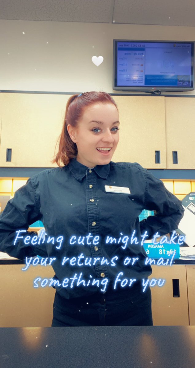 MeganBr08160202's tweet photo. Me at work hope everyone is having a blast today. #UPS #howmayihelpyou https://t.co/M2NlDzQWYK