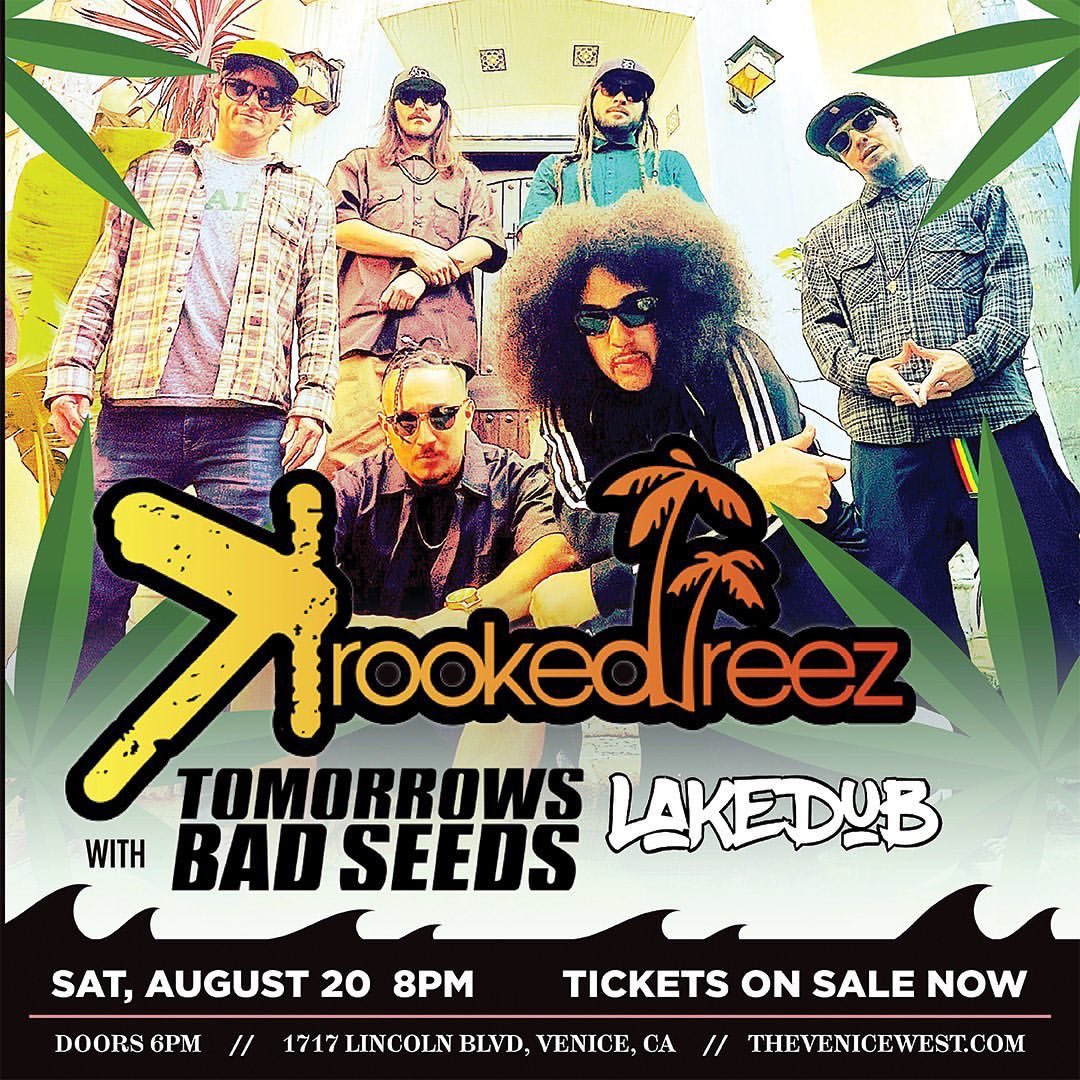 Krooked Treez (@krookedtreez) on Twitter photo JUST ANNOUNCED! Come celebrate our new album #YouBetterBelizeIt & O Brown’s birthday celebration w/ our friends <a href="/TmrBadSeeds/">TOMORROWS BAD SEEDS</a> & <a href="/dub_lake/">LakeDub</a> Sat, 8/20 at <a href="/TheVeniceWest/">TheVeniceWest</a> in Venice, CA 🇧🇿🌴🌊🥥
Tickets on sale now: ticketweb.com/event/krooked-…
#KrookedTreez #TomorrowsBadSeeds #LakeDub JUST ANNOUNCED! Come celebrate our new album #YouBetterBelizeIt & O Brown’s birthday celebration w/ our friends <a href="/TmrBadSeeds/">TOMORROWS BAD SEEDS</a> & <a href="/dub_lake/">LakeDub</a> Sat, 8/20 at <a href="/TheVeniceWest/">TheVeniceWest</a> in Venice, CA 🇧🇿🌴🌊🥥
Tickets on sale now: ticketweb.com/event/krooked-…
#KrookedTreez #TomorrowsBadSeeds #LakeDub
