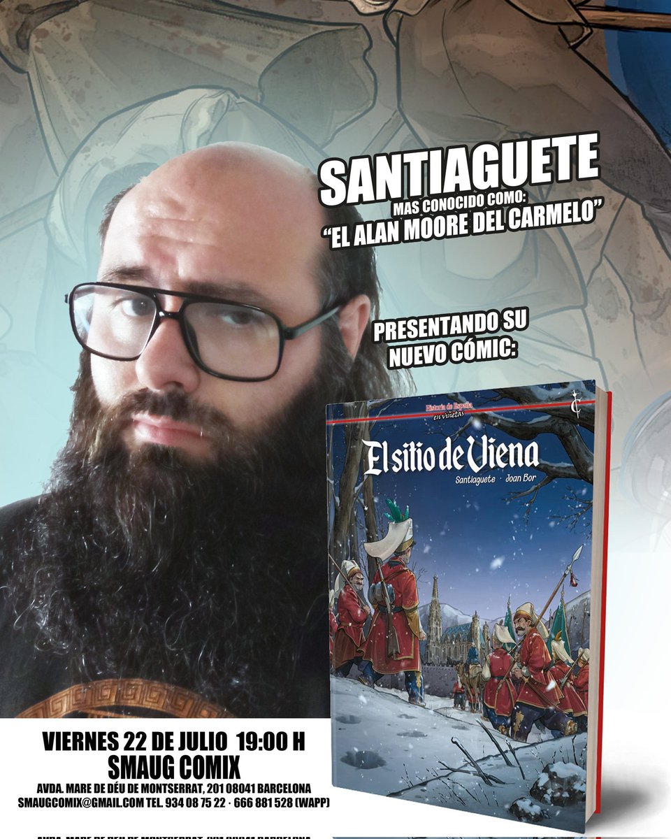 Santiaguete's tweet image. Viernes 22 de Julio. Presentación en primicia cósmica. Los astros te guiarán hasta #smaugcomix habrá cerveza, por lo que saldrás con los chakras alineados o borracho. Solo tu decides tu destino.
#comics #HistoricalFiction #WarhammerCommunity