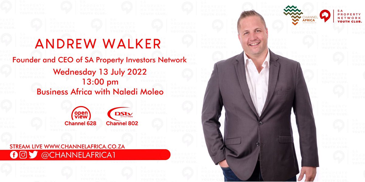 SAPropNetwork's tweet photo. Africa has made major strides in the last decade. One of the opportunities on the rise is real estate development across the continent. 

What led to this? 

Catch our CEO and Founder Andrew Walker on @channelafricaradio

PR and Marketing by @EBonokoHoldings https://t.co/LaJJiNNPhR