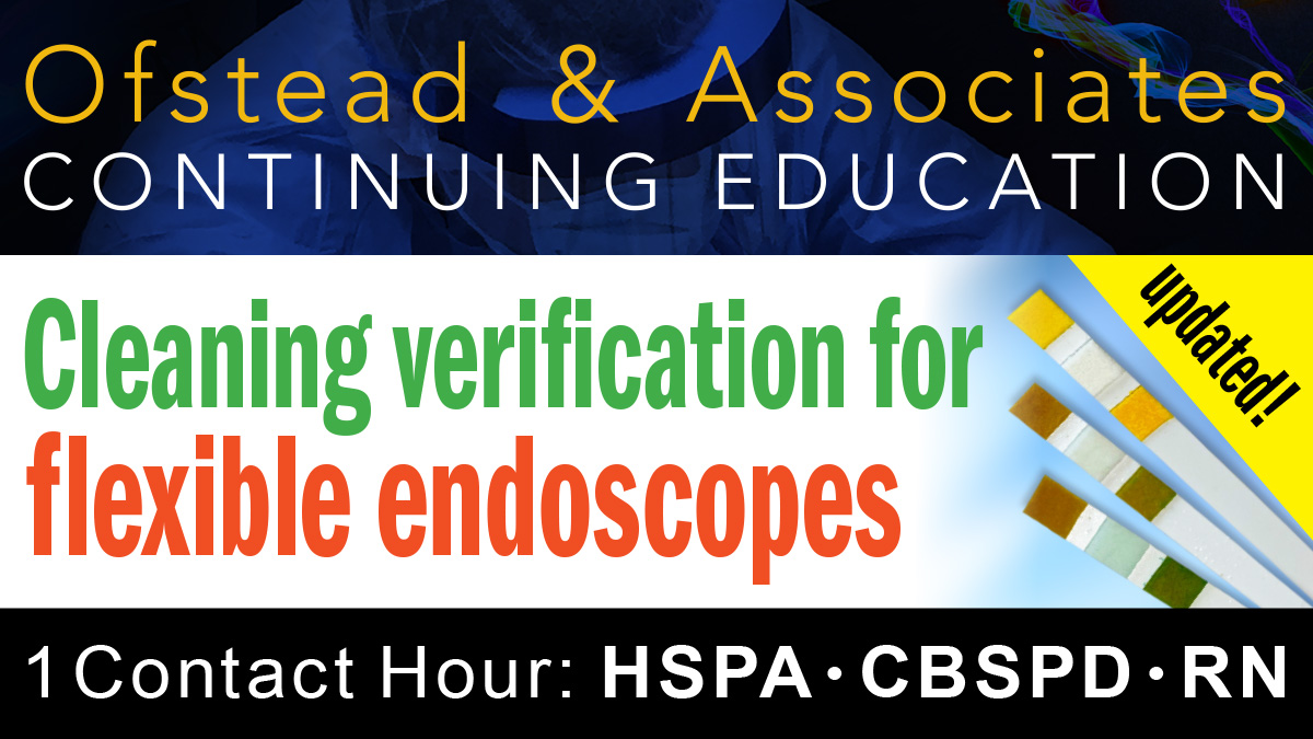 OFSTEADinsights's tweet photo. New standards say you have to do cleaning verification tests on endoscopes. 

Learn what you need to do &amp; how to do it at our live webinar w/ Q&amp;A. “Cleaning verification tests for flexible endoscopes” at 1:00pm CT on Thur., July 14

Register for free at: https://t.co/479QeHfotj https://t.co/Iuq5xkEpp5
