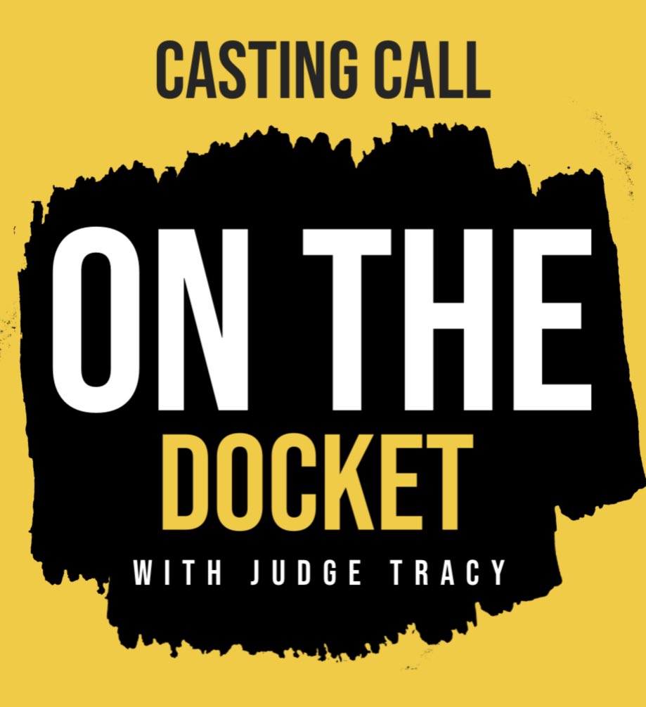 OnHISDOCKET's tweet photo. Have a case you want heard by Judge Tracy 👨🏾⚖️? Click the link in the bio and submit your case. #OnHisDocket #JudgeTracy #PrivateArbitration #PrivateCourt #CourtroomTV #independentTV https://t.co/HlRdrmaSTA