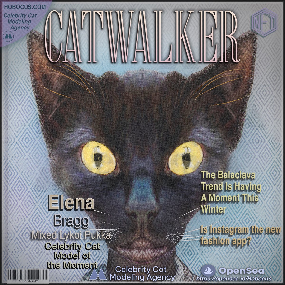 "Celebrity Cat Modeling Agency has a thirty-year history of discovering and launching the careers of the finest cats.

opensea.io/collection/cel…
hobocus.com

#OpenSeaNFT  
#psychedelicart
#trippyart   
#nftcollectors 
 #NFTProject"