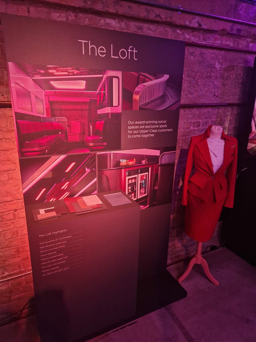 inflightmag's tweet photo. Attending @VirginAtlantic showcase of their new fleet of A330Neos, feeling the anticipation and excitement building.
#InflightHMG #aircraftlaunch #aircraftinteriors #innovation https://t.co/XV81WKlbt8