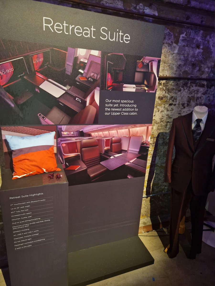 inflightmag's tweet photo. Attending @VirginAtlantic showcase of their new fleet of A330Neos, feeling the anticipation and excitement building.
#InflightHMG #aircraftlaunch #aircraftinteriors #innovation https://t.co/XV81WKlbt8