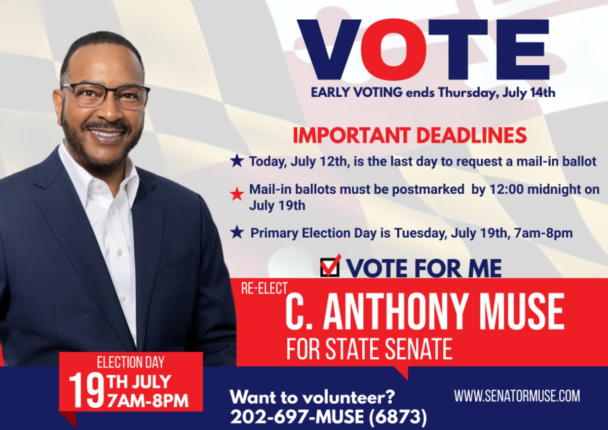 C. Anthony Muse For MD State Senate tweet media