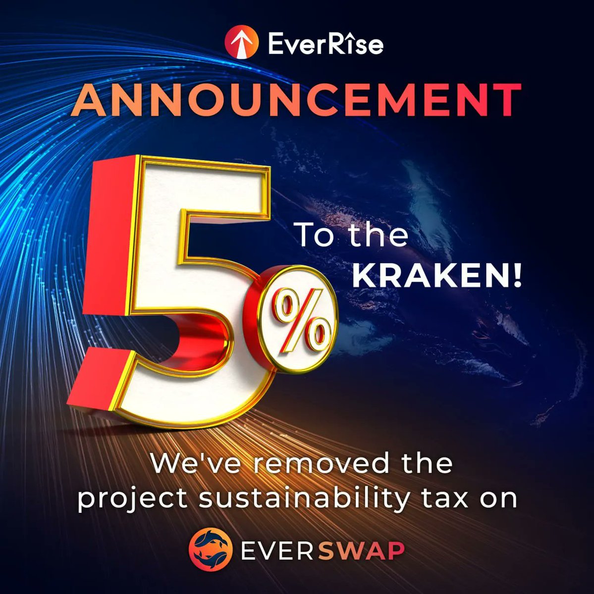 ⚖️ On #EverSwap, we've removed the 2% Project Sustainability Tax. Additionally, we are adding an extra 1% to $RISE stakers.

🌐 v3app.everrise.com/everswap/