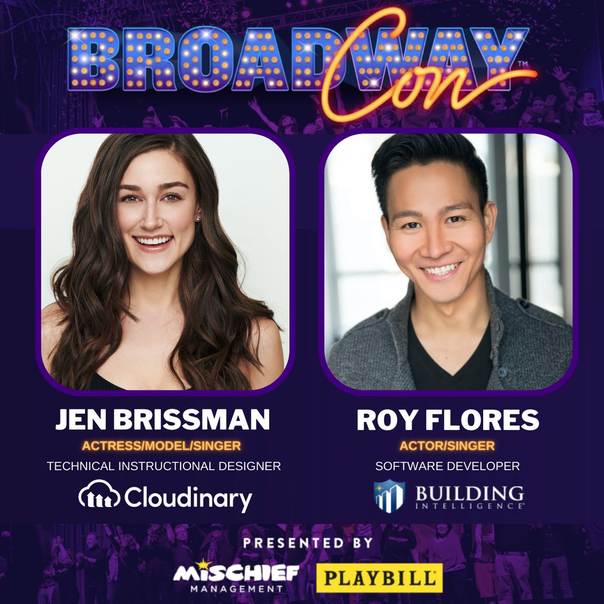 artistswhocode's tweet photo. AWC represented last weekend at a @bwaycon session called The Pivot: Keeping Theatre Alive in Non-Performing Arts Careers. Jen and Roy are inspiring examples of how artistry can enrich a tech career, and tech can enable a more fulfilling life in the arts. 🌟 https://t.co/BUnGYAjfeg