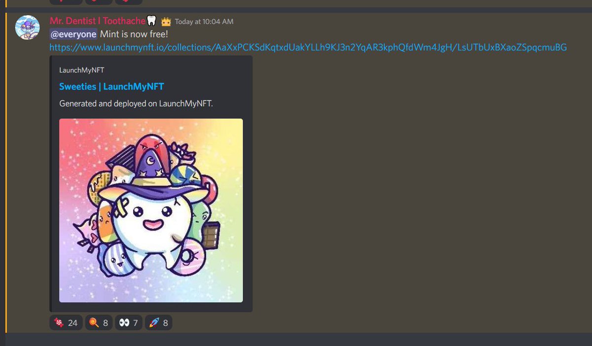 DeFiFUDDestroy's tweet photo. SCAM NFT @LaunchMyNFT please read my previous thread. #toothacheNFT #ScamAlert https://t.co/JdNanvmhgM