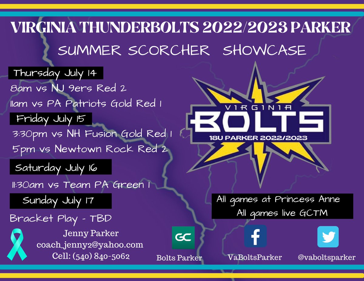 ⚙️ up &amp; heading to the 🏖 for some 🥎! 

Games live on @GCsports! 

⚡️ #boltsboom <a href="/coach_jenny2/">Jenny Buzzell-Parker</a> <a href="/coach_randy34/">Randy Norris</a> <a href="/CoachScottL/">Scott</a> <a href="/Coach_Joe_B/">Joseph Braden</a>