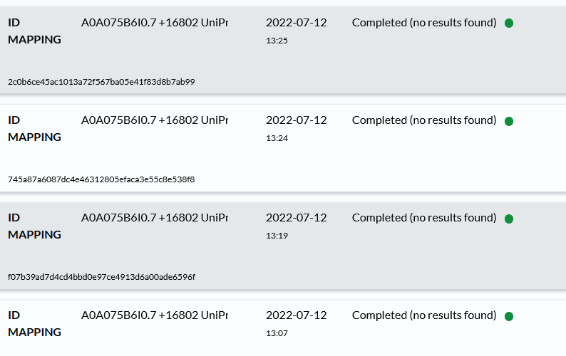 Uniprot has killed their ID mapping tool :(.  Don't do this to me uniprot.org/id-mapping
legacy.uniprot.org/uploadlists/